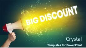  Presentation with yelling - Slide deck having young-woman-yelling-to-loudspeaker background and a ocean colored foreground