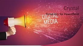  Presentation with yelling - Slides with young-woman-yelling-to-loudspeaker background and a red colored foreground