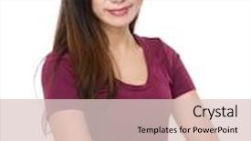  Presentation with young woman wearing boxer gloves - Slide deck enhanced with young-woman background and a lemonade colored foreground