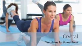  Presentation with stretching - Colorful presentation design enhanced with management concept business alliance words backdrop and a gold colored foreground