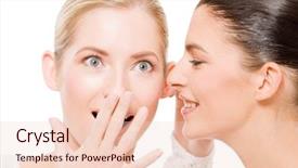  Presentation with sharing - Beautiful presentation featuring young women sharing their secret backdrop and a lemonade colored foreground