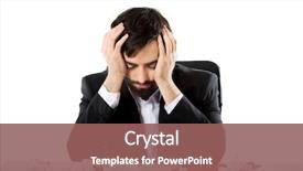  Presentation with find - PPT theme having worried businessman can't find background and a  colored foreground