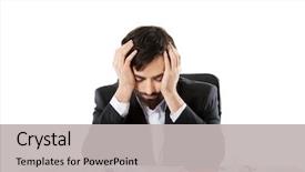  Presentation with worried female chlamydia - PPT theme having worried businessman can't find background and a  colored foreground