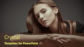  Presentation with emotions - PPT theme consisting of younger-generation-a-beautiful-confident background and a tawny brown colored foreground