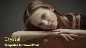  Presentation with emotions - PPT theme consisting of younger-generation-a-beautiful-confident background and a tawny brown colored foreground