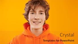  Presentation with yellow orange - Theme having younger-generation-a-modern-teenage background and a gold colored foreground