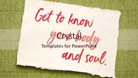  Presentation with inspirational - Audience pleasing PPT theme consisting of your body and soul - inspiration backdrop and a lemonade colored foreground