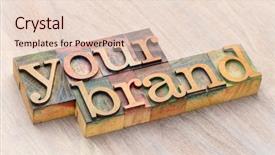  Presentation with brand - Slide set featuring your brand word abstract background and a lemonade colored foreground