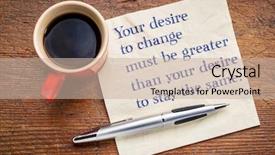  Presentation with inspirational - PPT theme with your desire to change must background and a soft green colored foreground