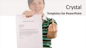  Presentation with quit - Cool new presentation design with your ex employer change backdrop and a  colored foreground