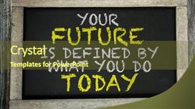  Presentation with today - Amazing presentation theme having your future is defined backdrop and a tawny brown colored foreground