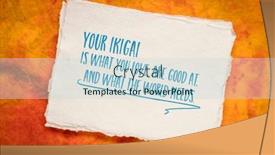  Presentation with ikigai - PPT theme consisting of your-ikigai background and a lemonade colored foreground