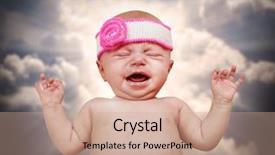  Presentation with infant - Theme having your little lord is coming background and a coral colored foreground