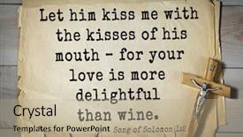  Presentation with top 150 - PPT theme featuring your love is more background and a mint green colored foreground