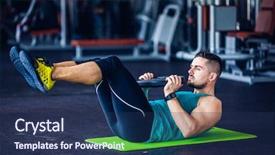  Presentation with conquer - Slide set consisting of your mind conquer your body background and a navy blue colored foreground