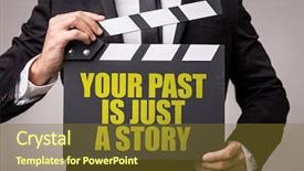  Presentation with story - Slide set featuring your past is just background and a tawny brown colored foreground