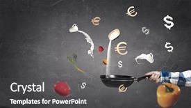  Presentation with recipe - Theme consisting of your success recipe mixed media background and a  colored foreground