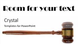  Presentation with trial - Beautiful PPT layouts featuring genuine wooden judges gavel isolated backdrop and a white colored foreground