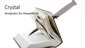  Presentation with done - Presentation theme having your text represents murder mystery background and a white colored foreground