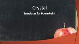  Presentation with school lunch - Presentation design with your text the apple background and a dark gray colored foreground