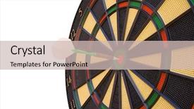  Presentation with hit target - Amazing presentation theme having your way to success hit backdrop and a soft green colored foreground