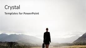  Presentation with way - PPT theme featuring your way to success mixed background and a white colored foreground