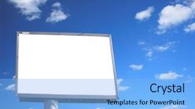  Presentation with blank - Audience pleasing PPT theme consisting of yoursunlock - blank billboard just add your backdrop and a light blue colored foreground
