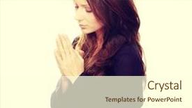  Presentation with youth church - PPT layouts with youth church - closeup portrait of a young background and a cream colored foreground