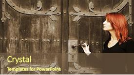  Presentation with youth church - Slide deck featuring youth church - girl near the old fashioned background and a tawny brown colored foreground