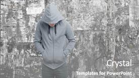  Presentation with youth crime - Beautiful slides featuring excited football fan in brasil tshirt holding belgium flag against vast football stadium with fans in yellow backdrop and a tawny brown colored foreground.