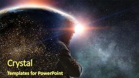  Presentation with silhouette of man worship - Slide deck enhanced with youth crime - silhouette of man in hoody background and a wine colored foreground