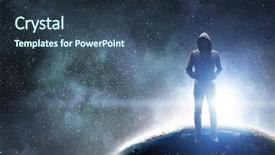  Presentation with youth crime - Amazing PPT layouts having youth crime - silhouette of man in hoody backdrop and a tawny brown colored foreground