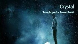  Presentation with silhouette of man worship - Slide deck having youth crime - silhouette of man in hoody background and a  colored foreground