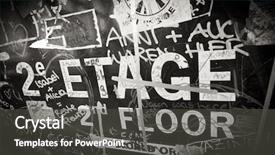  Presentation with black youth - Presentation design enhanced with youth culture - black and white shot background and a  colored foreground