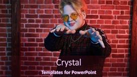  Presentation with youth sports - PPT theme enhanced with youth-culture-a-modern-guy background and a wine colored foreground