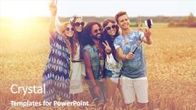  Presentation with culture uk - Amazing slides having youth culture technology and people backdrop and a coral colored foreground