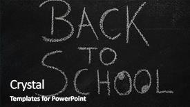  Presentation with back school education - Slide set consisting of youth doodle - back to school text written background and a black colored foreground