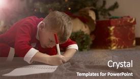  Presentation with youth - Cool new PPT theme with youth doodle - boy doodling backdrop and a  colored foreground