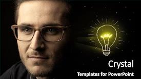  Presentation with doodle - Amazing slide set having youth doodle - close-up of young confident man backdrop and a black colored foreground