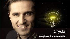  Presentation with doodle - Beautiful presentation featuring youth doodle - close-up of young confident man backdrop and a  colored foreground