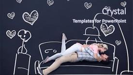  Presentation with doodle - Presentation enhanced with youth doodle - handsome man picking up background and a  colored foreground