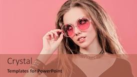  Presentation with pop culture - Presentation theme with youth-fashion-and-lifestyle-youth background and a  colored foreground