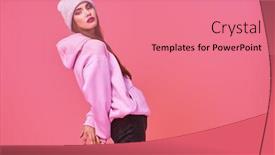  Presentation with teen girl - Presentation enhanced with youth-fashion-modern-teen-girl background and a coral colored foreground