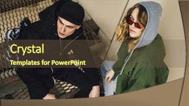  Presentation with problem statement problems and solutions - PPT layouts with youth in the backyard youth background and a  colored foreground