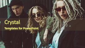  Presentation with youth - Presentation design enhanced with youth in the backyard youth background and a tawny brown colored foreground