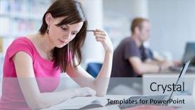  Presentation with law school - Beautiful presentation featuring youth law - library - pretty female backdrop and a light blue colored foreground