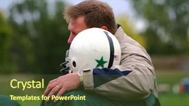  Presentation with youth leadership - Slide deck consisting of youth leadership - coach background and a tawny brown colored foreground