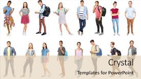  Presentation with teenagers - Amazing presentation theme having youth lifestyle concept teenagers backdrop and a lemonade colored foreground