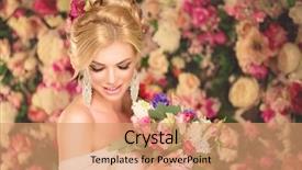  Presentation with manicure - Amazing PPT layouts having youth magazine - beautiful fashion model sensual bride backdrop and a coral colored foreground