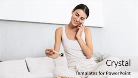  Presentation with sensuality woman black angel relaxing - Slide set having youth magazine - beautiful young woman relaxing background and a  colored foreground